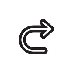 Arrow icon vector isolated on background. Trendy sweet symbol. Pixel perfect. illustration EPS 10. - Vector