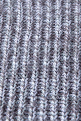 Fototapeta premium Knitting Seamless Pattern. Grey wool background. Old handmade knit