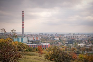 Obraz premium power plant at night