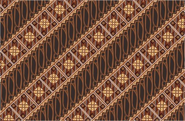 Indonesian batik designs with various styles and patterns that are very distinctive