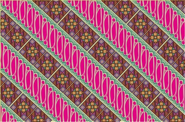 Indonesian batik designs with various styles and patterns that are very distinctive