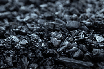 Dark coal texture, coal mining, fossil fuels, environmental pollution. © Aliaksandr Marko