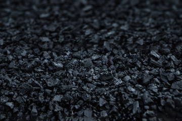 Dark coal texture, coal mining, fossil fuels, environmental pollution.