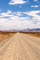 Fototapeta na wymiar Driving through the Namibian Desert near Sossusvlei