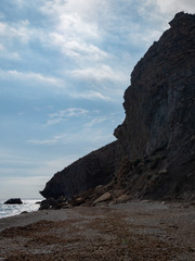  marine cliffs with loose stones