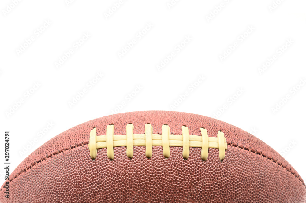 Wall mural American football ball on a white background