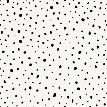 Hipster seamless dotted pattern. Vector abstract texture with hand drawn spots.