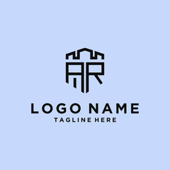  AR Logo Set modern graphic design  Inspirational logo design for all companies. -Vectors