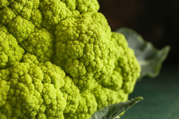 Fresh cauliflower cabbage, closeup view