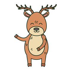 reindeer big horns celebration merry christmas