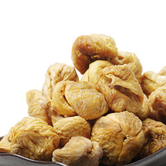 Dried fig on a white background