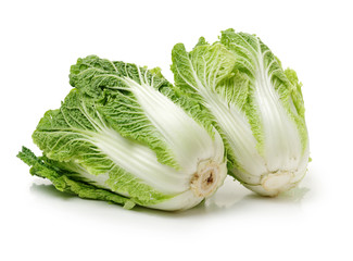 Chinese cabbage on white background 