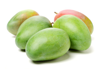 mangos on white background 
