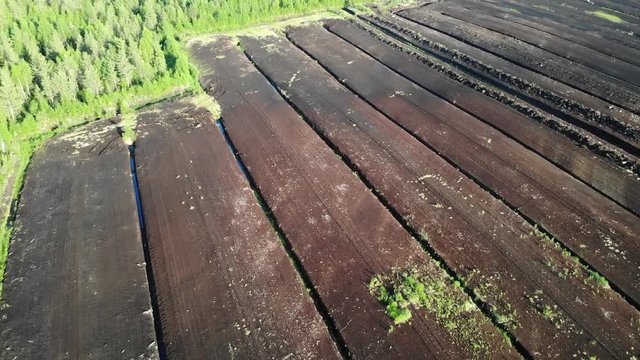 Over a peat bog