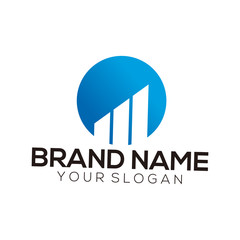 design of financial logo vector template