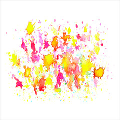 brush splash colorful watercolor.Vector creative image
