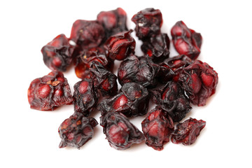 Schisandra on white background