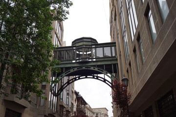 A bridge between buildings