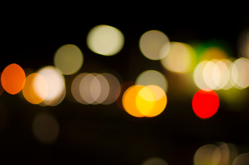Bokeh abstract background in the night