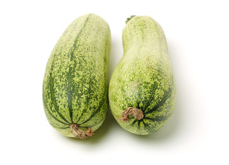 zucchini courgette isolated on white background 