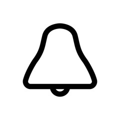 bell line vector single icon