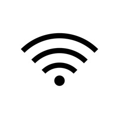 wifi line vector single icon