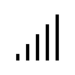signal line vector single icon