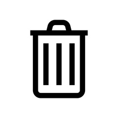 delete line vector single icon