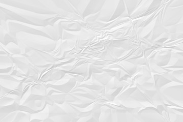 crumpled white paper background close up