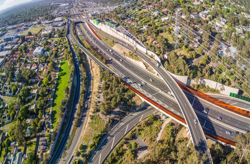 Ringwood interchange of the Eastlink tollway