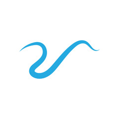 Water Wave Logo Template vector