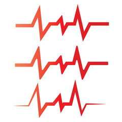 Sound wave logo template vector icon i