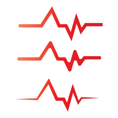 Sound wave logo template vector icon i