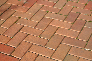 Brick pavement, background texture.