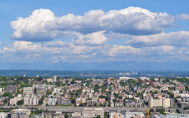 Obraz premium view of the city of Seattle