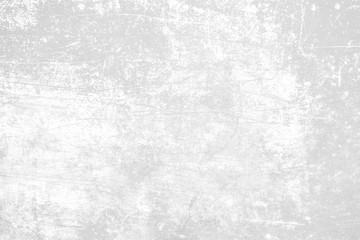 Concrete wall white color for background. Old grunge textures with scratches and cracks. White painted cement wall texture.
