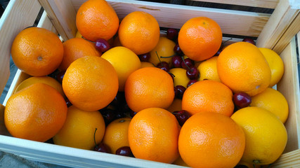 bright fruits of oranges. orange fruits, background