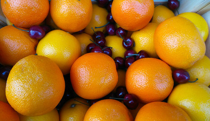 bright fruits of oranges. orange fruits, background