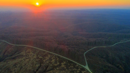 Beautiful forest on Bilogora (Malo Trojstvo, Bjelovar Bilogora County, Croatia)