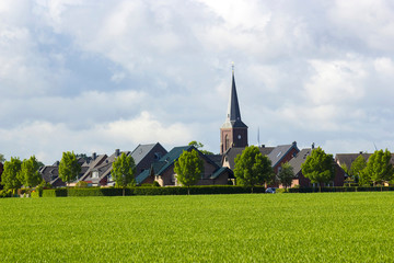 Fototapeta na wymiar German countryside landscape, Lower Rhine Region