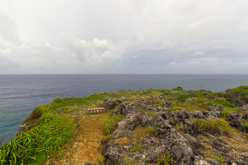 Beautiful Scenery of Manzamo Cape in Okinawa, Japan