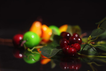 Red-yellow-green autumn mood.