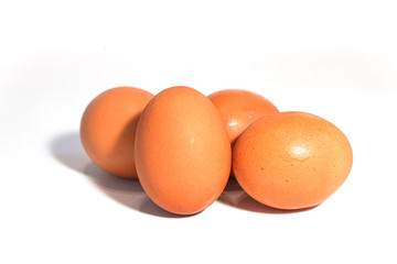 eggs isolated on white background
