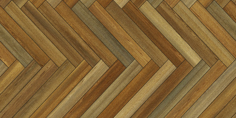 Seamless wood parquet texture horizontal herringbone various brown