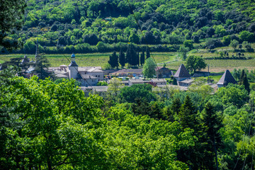 Fototapeta na wymiar Chartreuse de Valbonne, Gard, Occitanie, France;