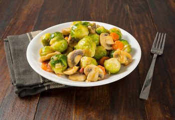 Coles de Bruselas, comida vegetariana