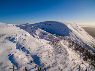 Winter mountines in Russian North