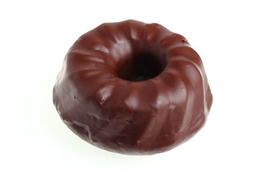 Bundt Cake with chocolate glaze