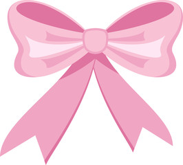 Elegant vector pink bows for greeting cards