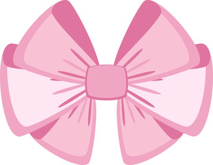 Elegant vector pink bows for greeting cards